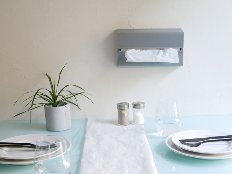 ideacoのマットABS製壁掛けペーパーケース