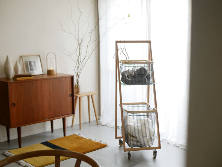 マッシュ リヴ キャリーバスケットワゴンLの画像