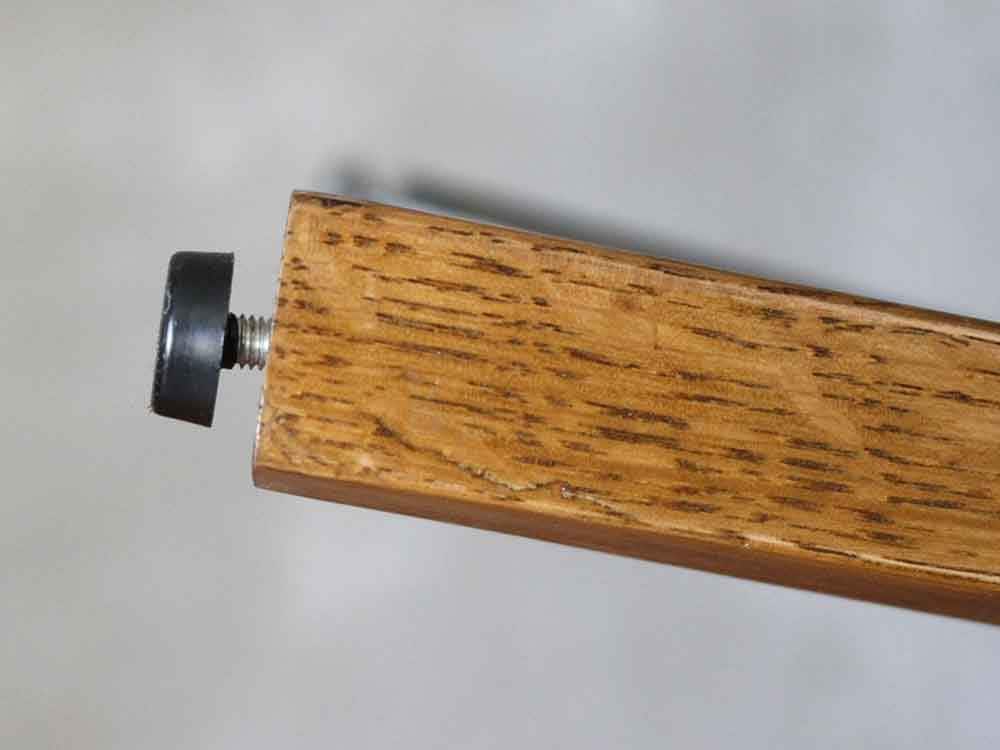 オーク無垢材と生ガラスのG-knotガラステーブル