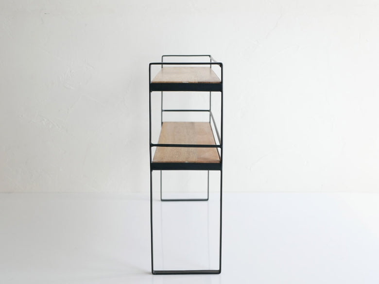 マンゴーウッドとアイアン製のPOSH LIVINGマルチラック