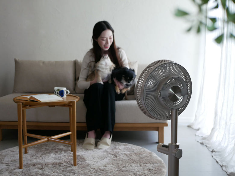 【Kamomefan/カモメファン】やわらかい風を届けるKamomefan+c lite2(上下自動首振りモデル)