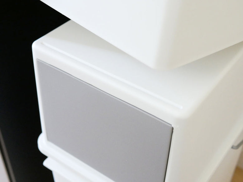 like-itの白いフロントオープントラッシュビン