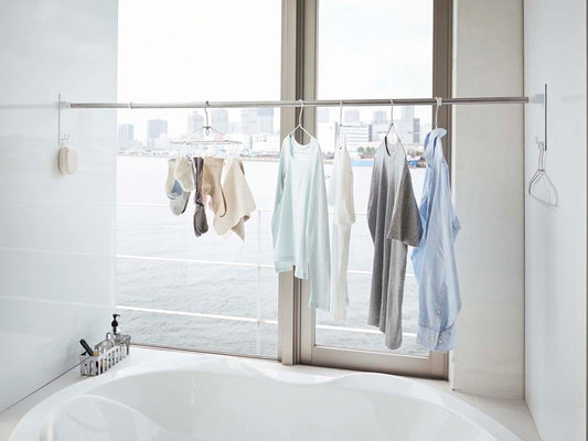 タワーのマグネット式バスルーム物干し竿ホルダー2個セット