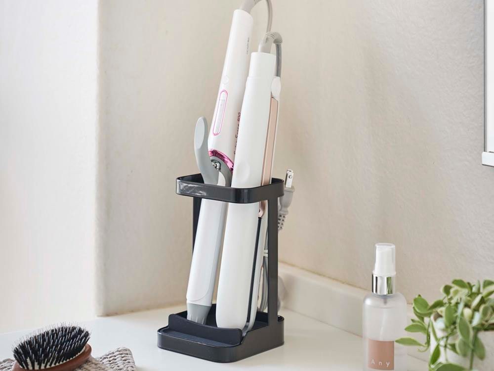 凄くレア　高品質　ホワイト千層ガーデン　ホワイトラビットヘア　タワー　スタンド付 tower/タワー】耐熱トレー付き ヘアーアイロンスタンド｜【公式