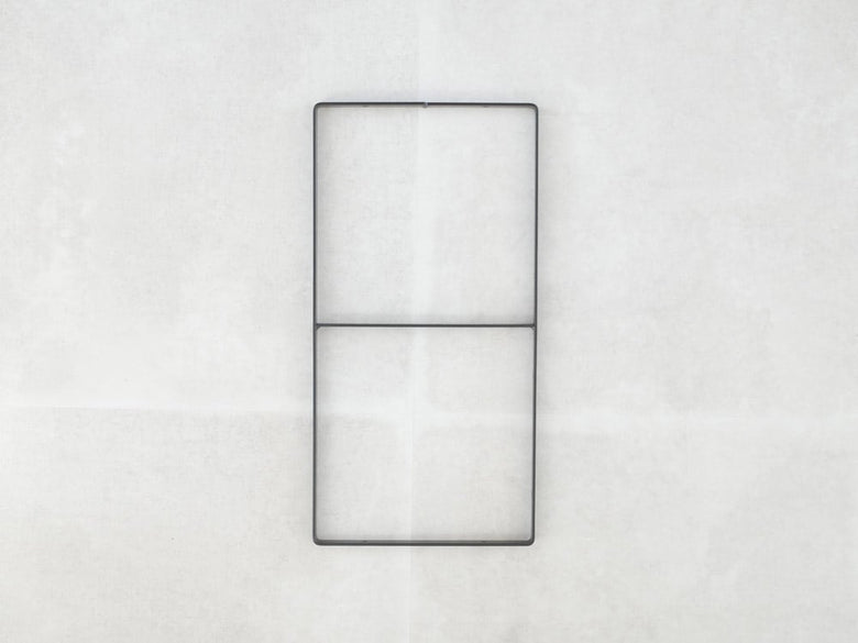 POSH LIVINGの黒皮鉄ミルスケールシェルフブラケット