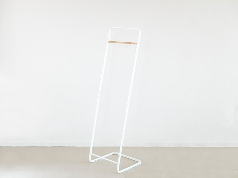 高さ140cmのタワーKDコートハンガー、スチールと天然木製