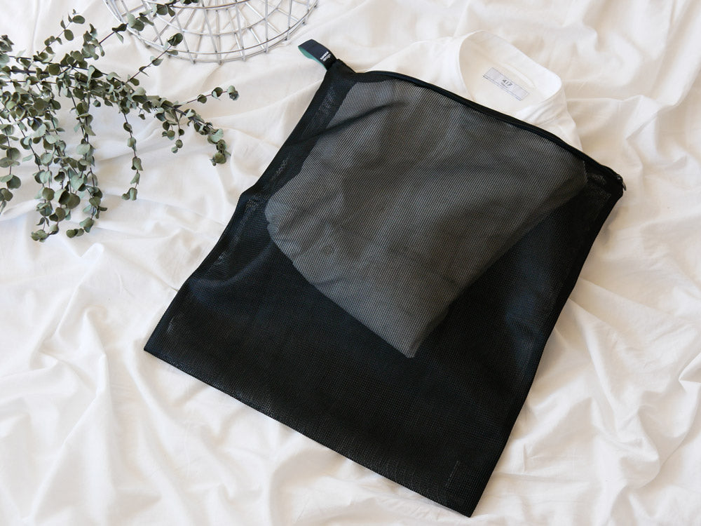 sarasa designのポリエステル製リバーシブルメッシュランドリーネット