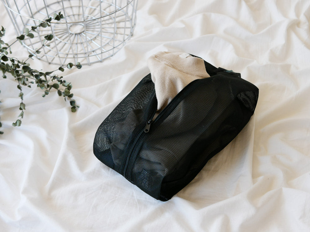 サラサデザインのワイドランドリーネット、ポリエステルとラテックス製のメッシュ洗濯バッグ