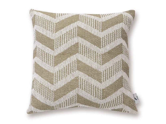 三角形パターンのナチュラル素材クッションカバー
