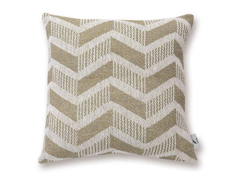 三角形パターンのナチュラル素材クッションカバー