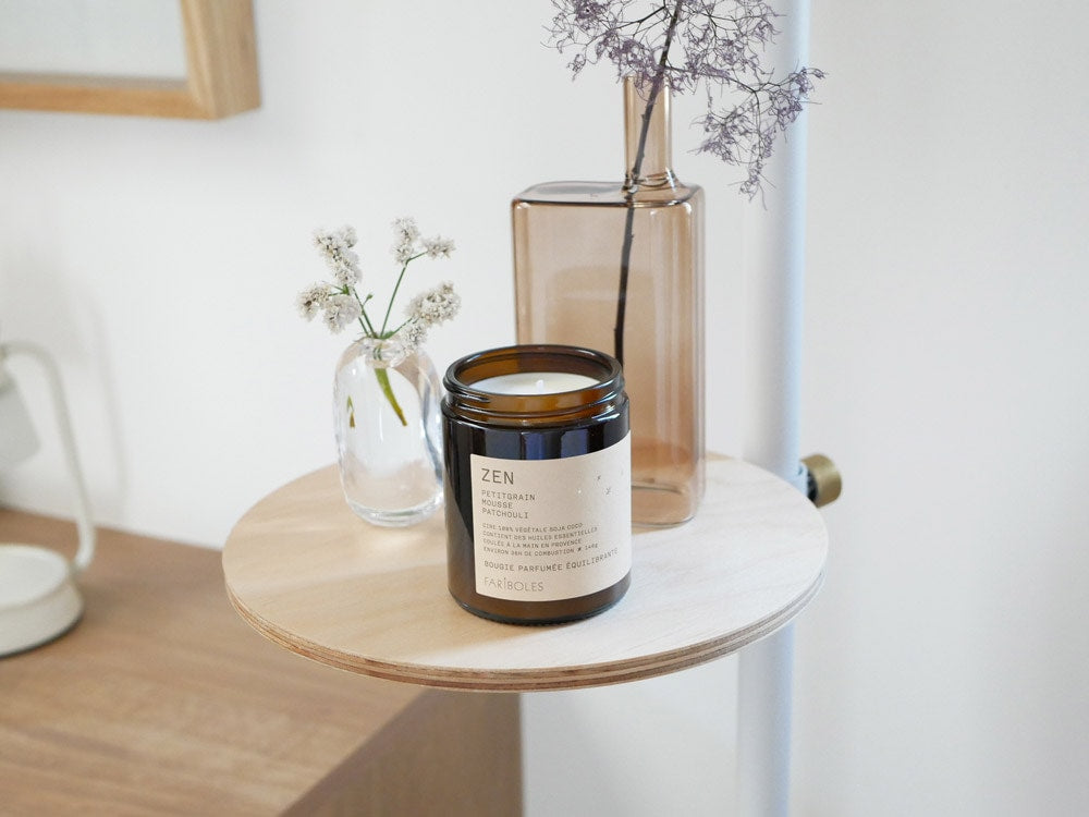 FARIBOLESのアロマキャンドルとセラミック花瓶