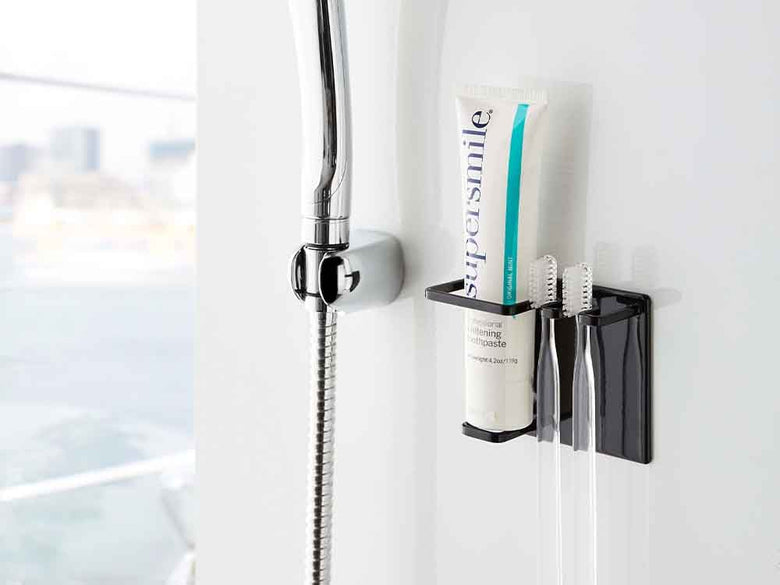 スチール製マグネットトゥースブラシホルダー