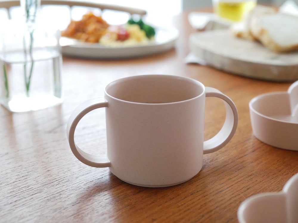 白い【tak.】ビオ キッズディッシュ マグ