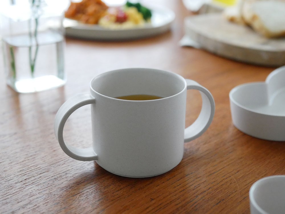 tak.ビオキッズディッシュマグ ホワイト