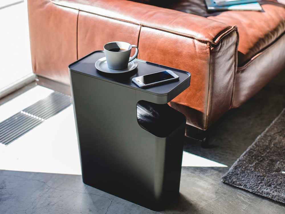 YAMAZAKI/towerのダストボックスとサイドテーブル