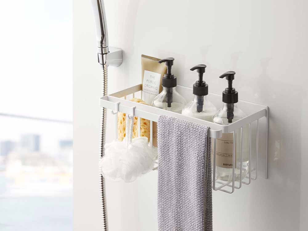 タワー製マグネットバスルームバスケットの写真