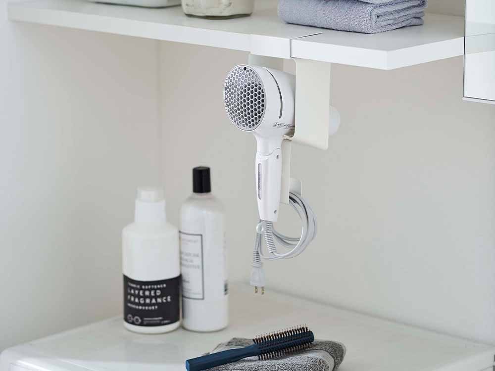 タワー棚下ドライヤーホルダー