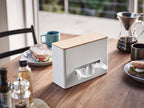 山崎RINのスチール製ティッシュ＆ウェットシートケース