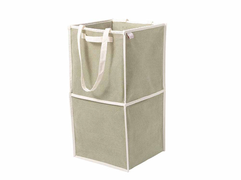 ピアット製コットンの自然素材バスケット シングルサイズ