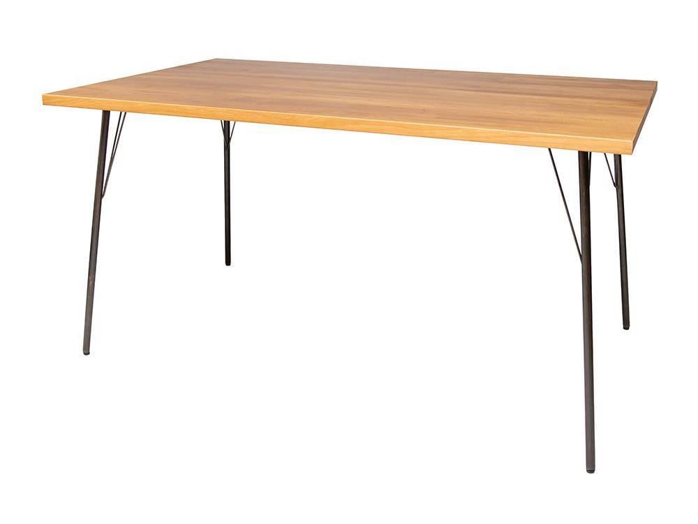 オーク天板とアイアン脚のソウダイニングテーブル