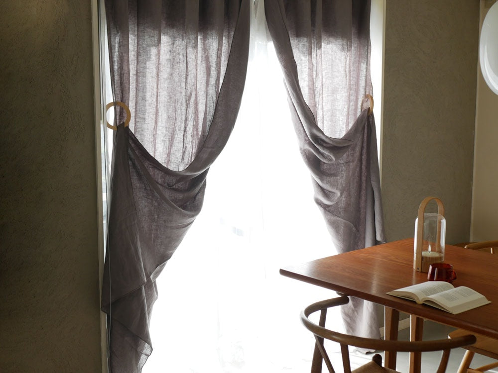 natsusobikuのウォールナット製ウッドリングタッセル1個