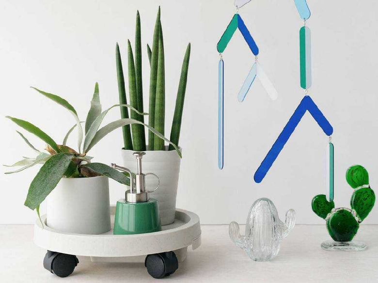 キャスター付きアマブロ動かせるプランツトレイ