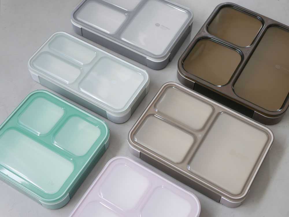 薄型抗菌弁当箱と専用ケースのセット