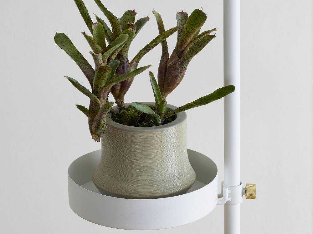 ドローアラインペット植物セットのホワイトテンションロッドとフック、トレイ