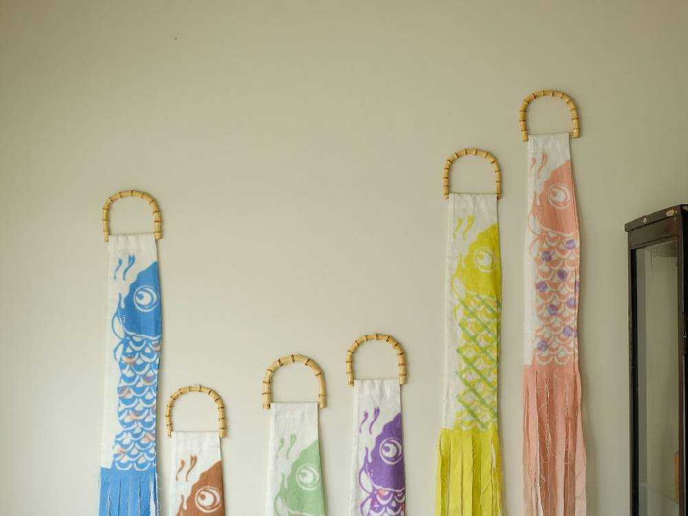 Le ventの3色セットこいのぼり（青、ピンク、緑）