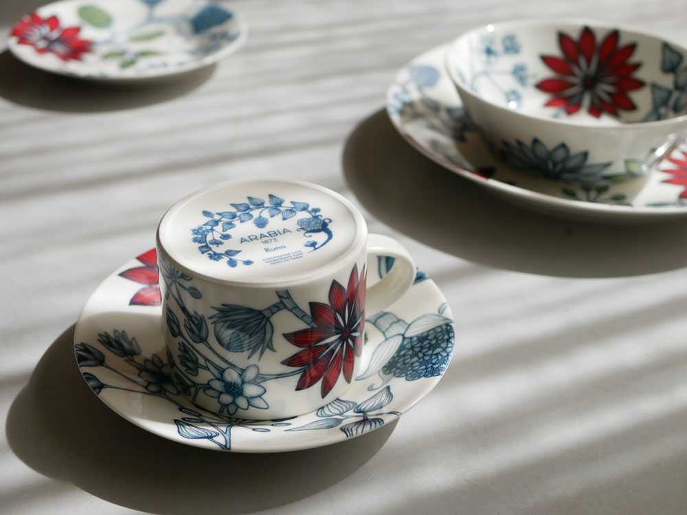 アラビア ルノ サマーレイの陶磁器食器セット