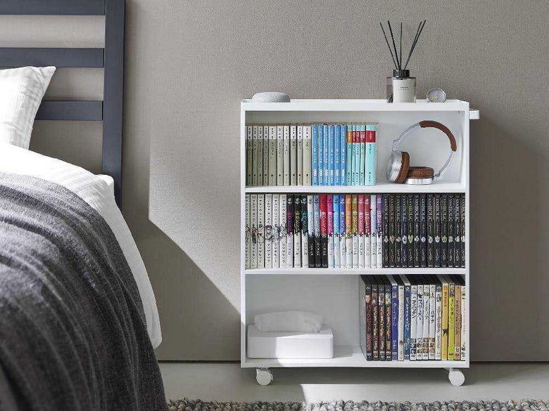 【tower/タワー】ハンドル付き隠せるコミックラック