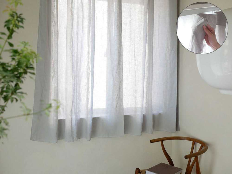 【natsusobiku】リネンカーテン2枚組