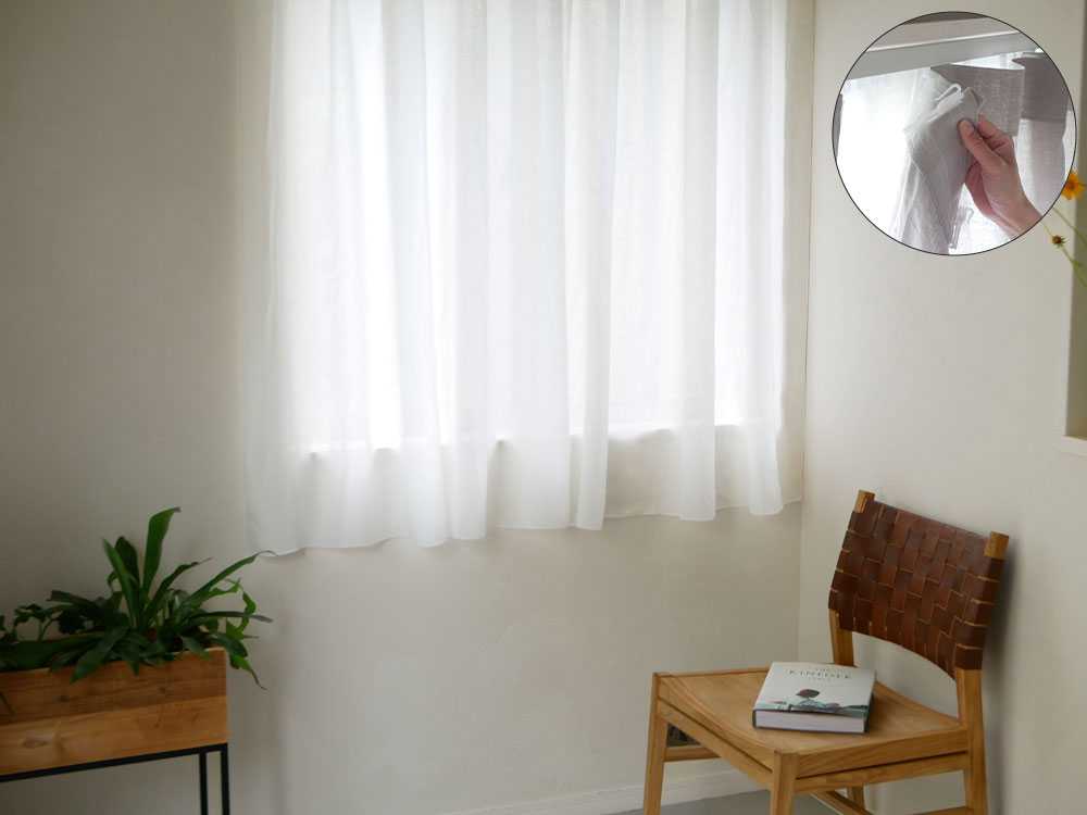 【natsusobiku】リネンカーテン2枚組