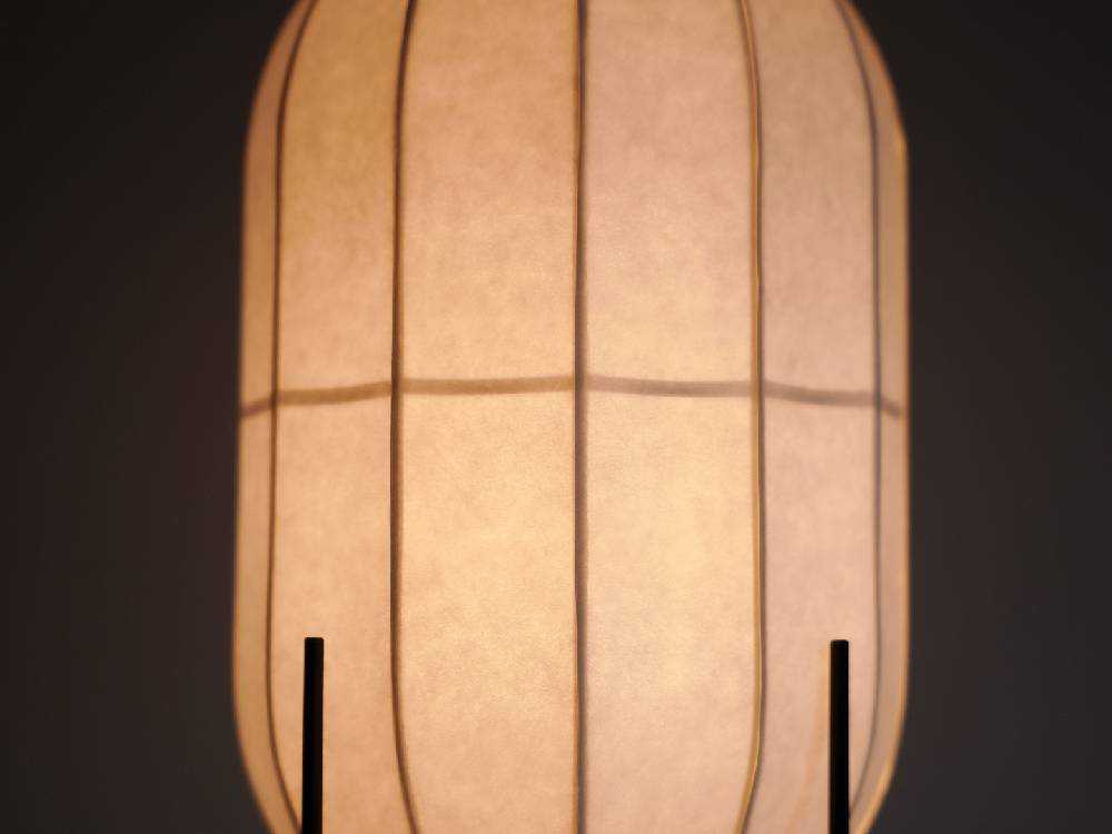 和紙とスチール製のDI CLASSEテーブルランプ