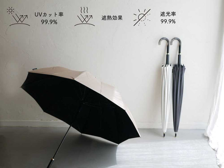 marna/マーナのベルト無しシェードブラック日傘