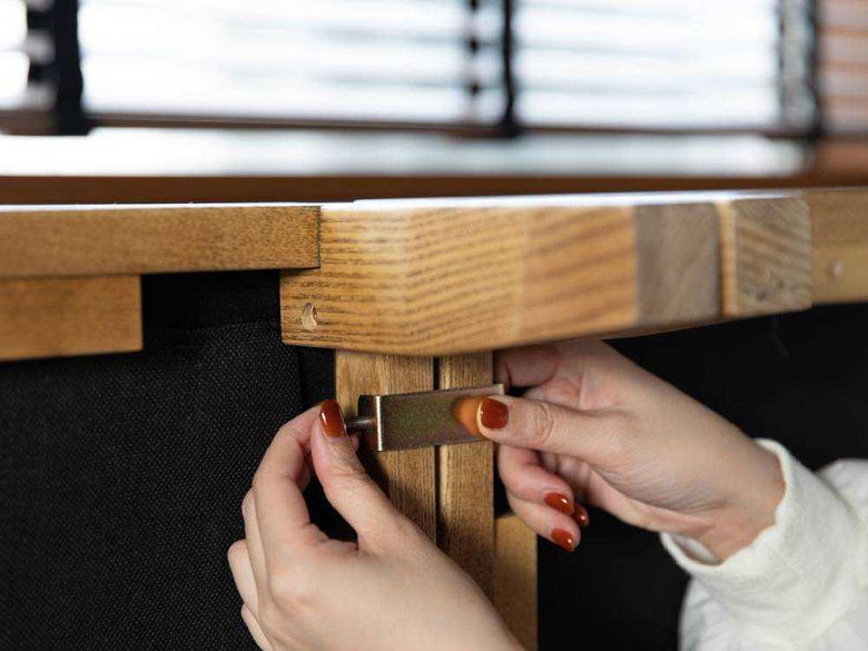 アカシア材のマルチソファ用ウッドベース