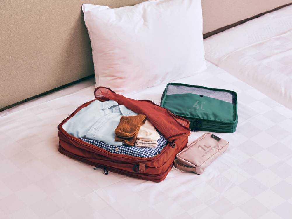 ミレストのダブルポケット圧縮パッキングオーガナイザー