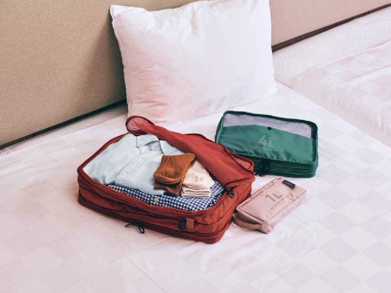 ミレストのダブルポケット圧縮パッキングオーガナイザー