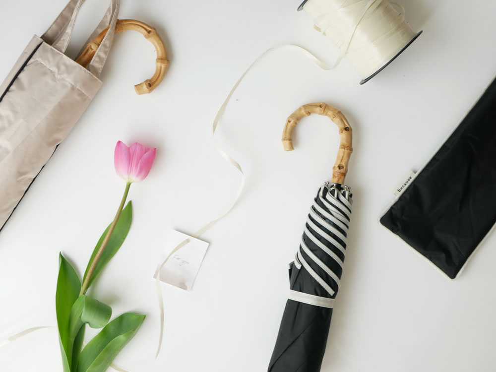 ビコーズの晴雨兼用傘とトートバッグセット