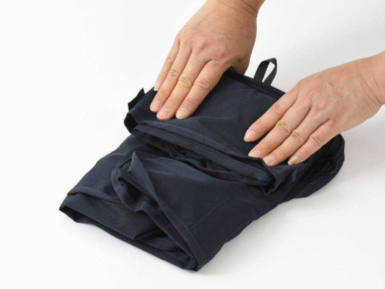 ミレストのネイビー35Lポケッタブルボストンバッグ