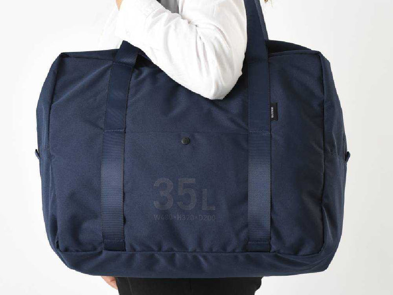 MILESTOミレストのポケッタブルボストンバッグ35L ネイビー