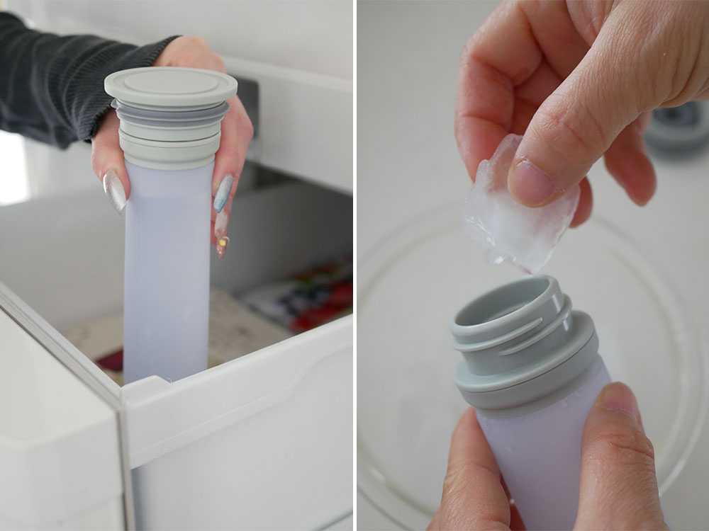 ピーコックのミニアイスパックとプラスチック製蓋