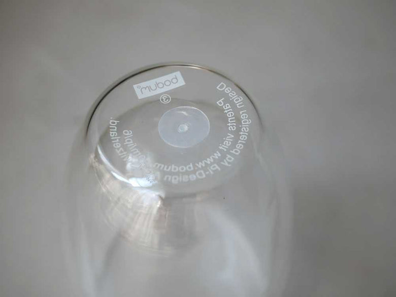 ボダムのダブルウォールグラス2個セット