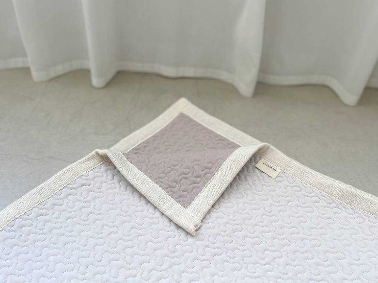 【cocomani/ココマニ】オーガニック×アイスコットン1年中使えるリバーシブル 敷パット（シングル・ダブル兼用）