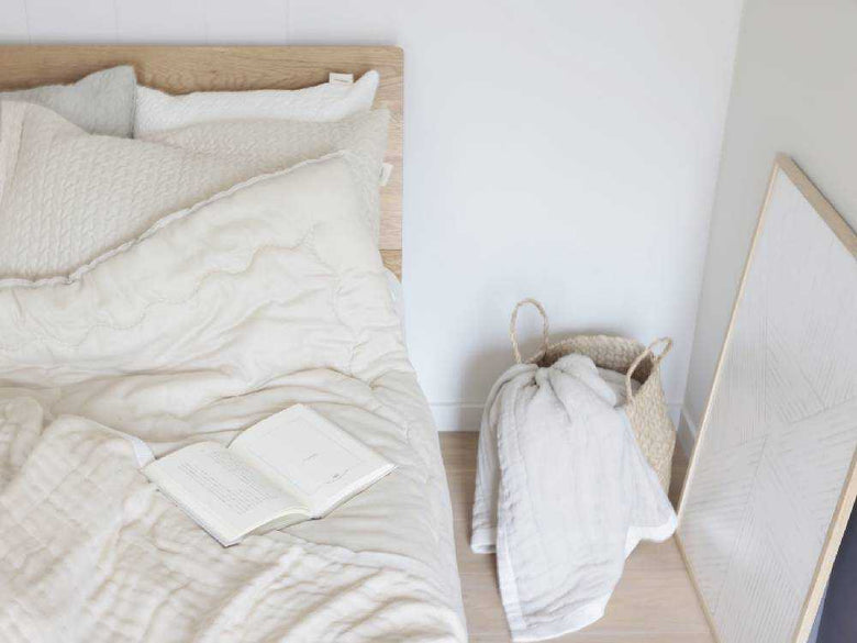 オーガニックコットン製の肌掛け布団