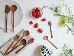 天然木製ナチュレカトラリー4本セット