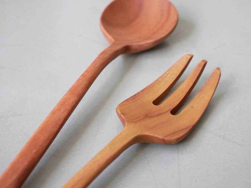 天然木ナチュレカトラリー4本セット