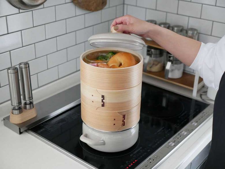 FUJIHOROホーロー鍋18cmとせいろのセット