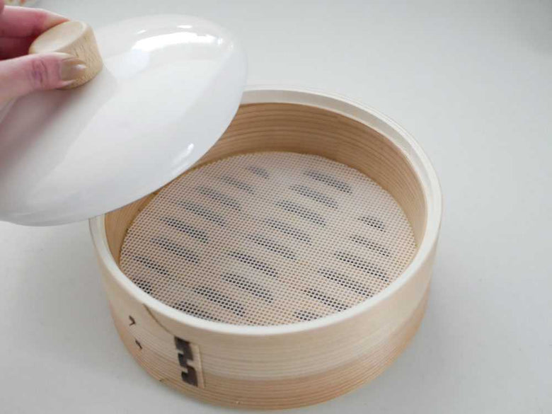 FUJIHOROの18cmホーロー鍋とせいろセット