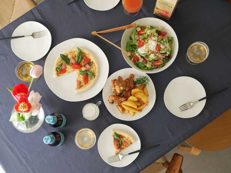 美強皿のディナー、サラダ、アペタイザー各プレートとボウル